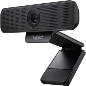 Logitech C925e Business Webcam, HD 1080p/30fps Video, Light Correction, Autofocus, Clear Audio, Privacy Shutter, Works with Microsoft Teams, Google Meet, Skype, WebEx, Cisco - Black
