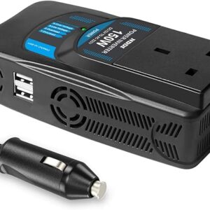 NDDI 150W Car Power Inverter 12V DC to 230V AC Converter with 2 USB Port Charger