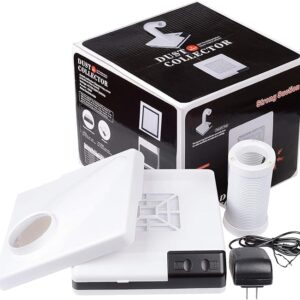 Global 60W 2 in 1 Powerful Mini Desktop Vacuum Cleaner Instrument Dust Collector Extract Mobile Suction Lab Nail Art Salon Manicure Dust Polishing Clean Tool