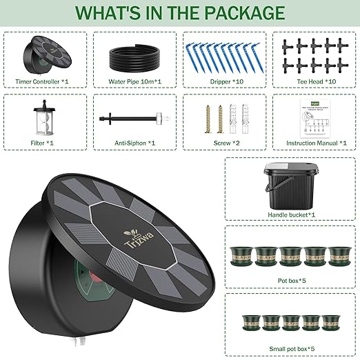 Trizwa brand Solar Automatic Drip Irrigation System Kit - Image 9