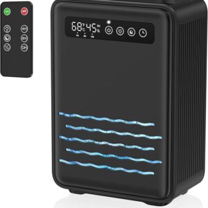 Pancellent Updated Dehumidifier (Remote control) for Bedroom, 95 OZ Water Tank, 800 sq.ft Quiet Small Dehumidifiers for Basement Home Bathroom with Auto Shut Off, 7 Colors LED Light, Black