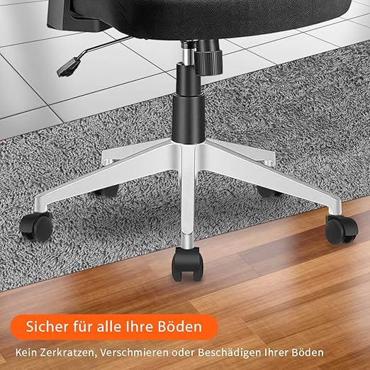 Office Chair Wheels 11 mm x 22 mm Double Row Wheels for Office Chairs Load Capacity 300 kg Stable Operation Desk Chair Wheels and Gaming Chairs, Hard Floor Castors, Suitable for Any Floor - Image 5