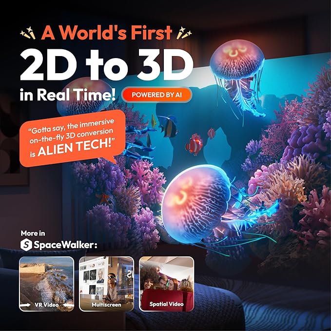 VITURE Pro XR/AR Glasses, 135" 120Hz 1000Nits Display, Harman Audio,Electrochromic Film,Myopia Adjustments,for iPhone 17/16/15/Android/Mac/PC/Steam Deck-Used Like New - Image 7