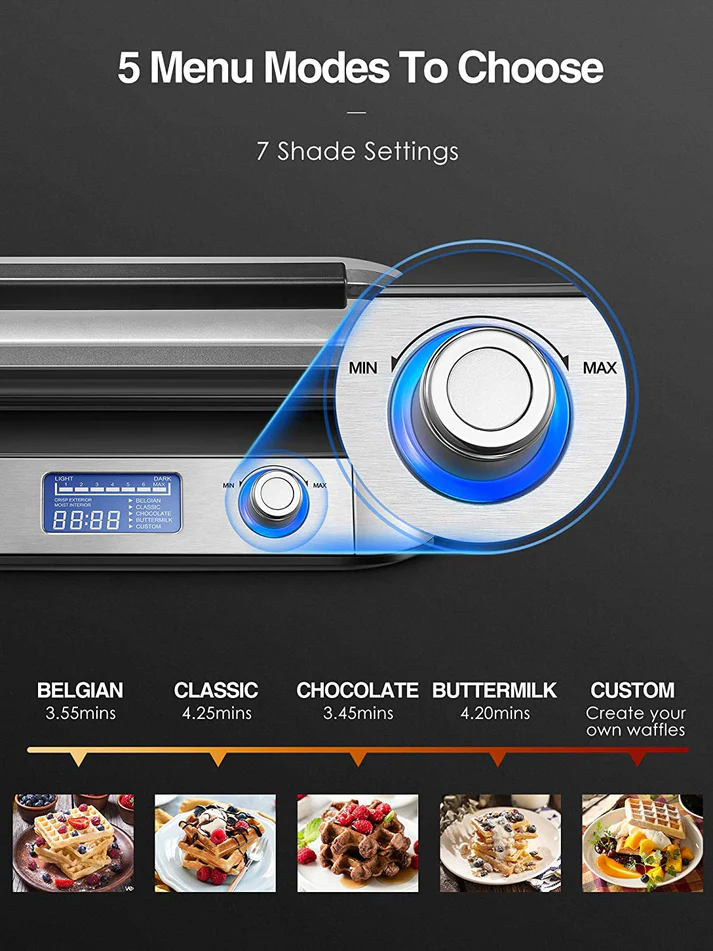 Reemix Waffle Maker, model ST5403TD-GS. - Image 8