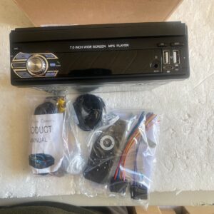 Car Stereo and Car Accessories 9601 7 Inch Bluetooth Car FM Radio Audio Video MP5 Player with Rearview Camera - with 8-LED Rear Camera