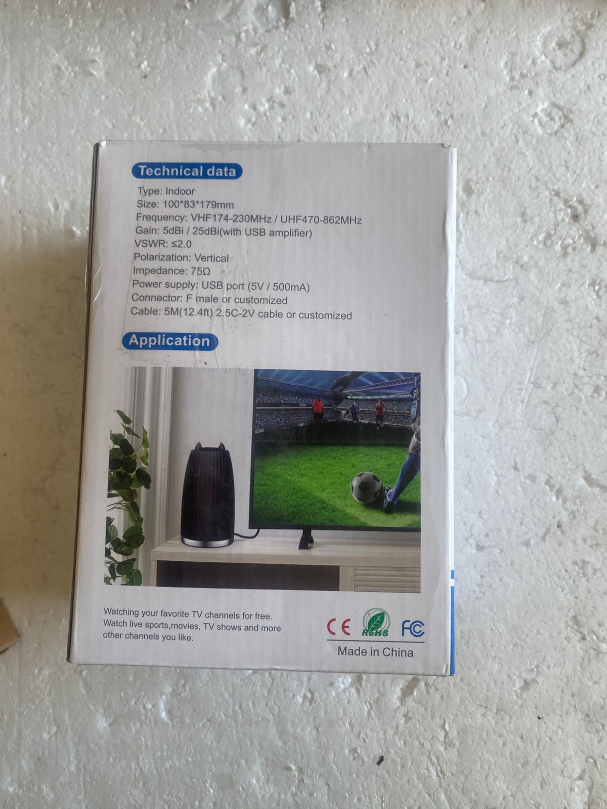 2025 TV Aerial - Indoor Smart TV Antenna with Signal Booster, 600+ Miles Range Reception, HD Antenna for Local Channels, Supports 4K 1080P, with 18ft Coaxial Cable - Image 2