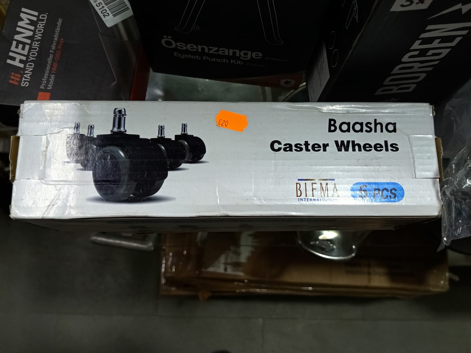 Office Chair Wheels 11 mm x 22 mm Double Row Wheels for Office Chairs Load Capacity 300 kg Stable Operation Desk Chair Wheels and Gaming Chairs, Hard Floor Castors, Suitable for Any Floor - Image 2