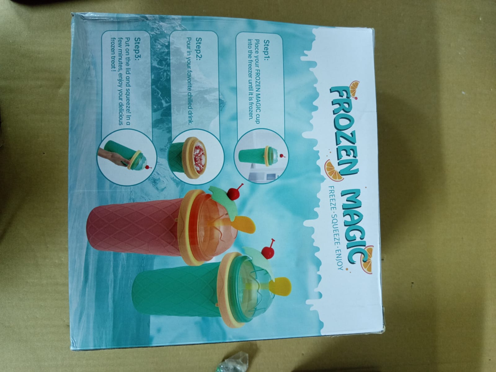 Slushie Cup, Smoothie Cups with Lids & Straws, Slushy Cup for Juices, Milk and Ice Cream Make, Portable Frozen Magic Slushie Cup Maker for Kids, Friends and Family - Image 2