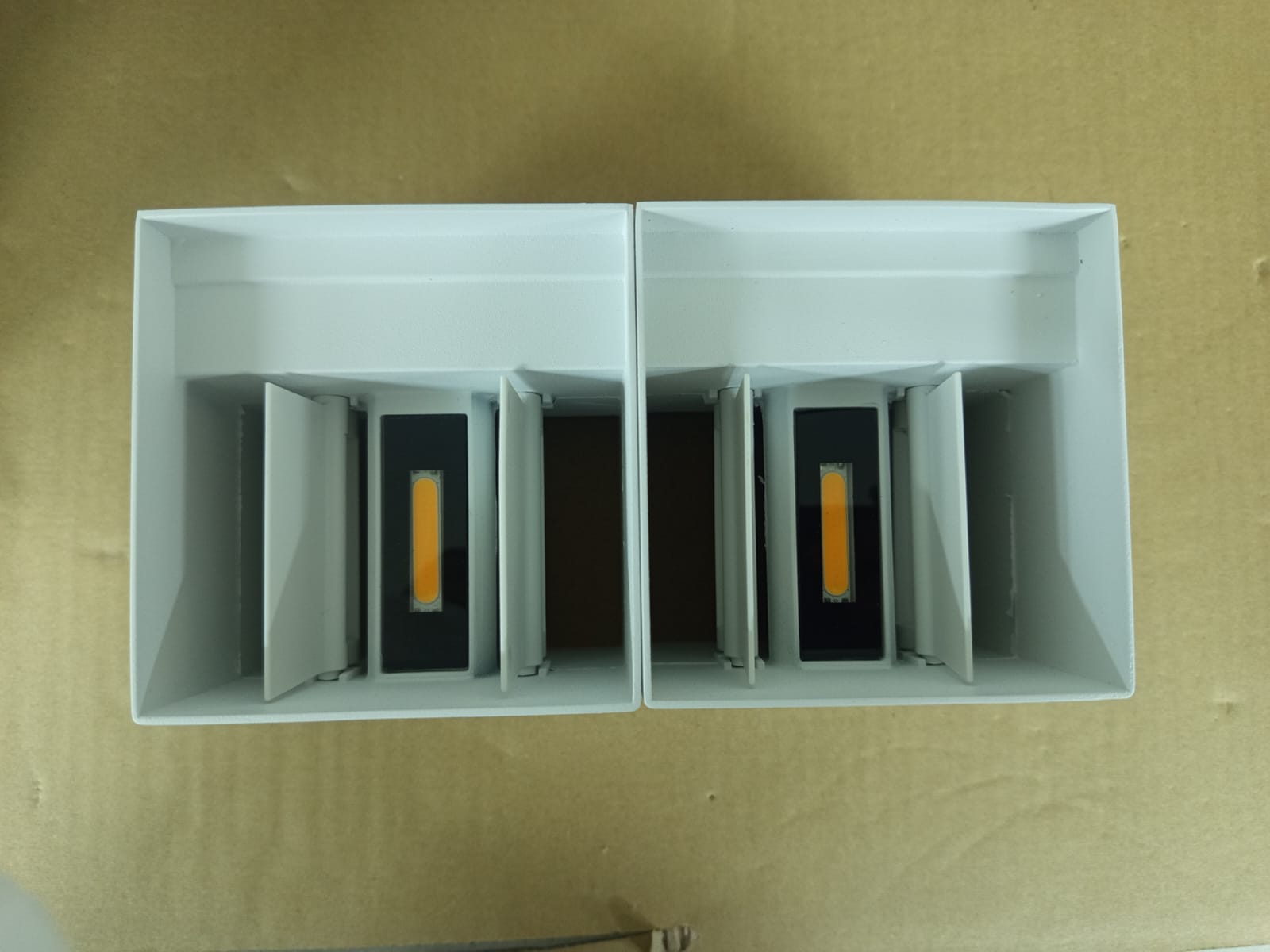 2 Piece Outdoor LED Wall Light, Adjustable Angle Outdoor Wall Light, White, Neutral Light 4000K, for Bedroom, Hallway, Garden - Image 2