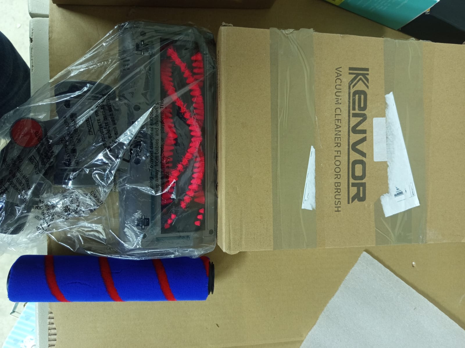 Brush Compatible with Dyson V7 V8 V10 V11 V15 Vacuum Cleaner, Soft Scooter Attachment and Turbo Brush, Floor Brush and LED Lights for Hard Floors