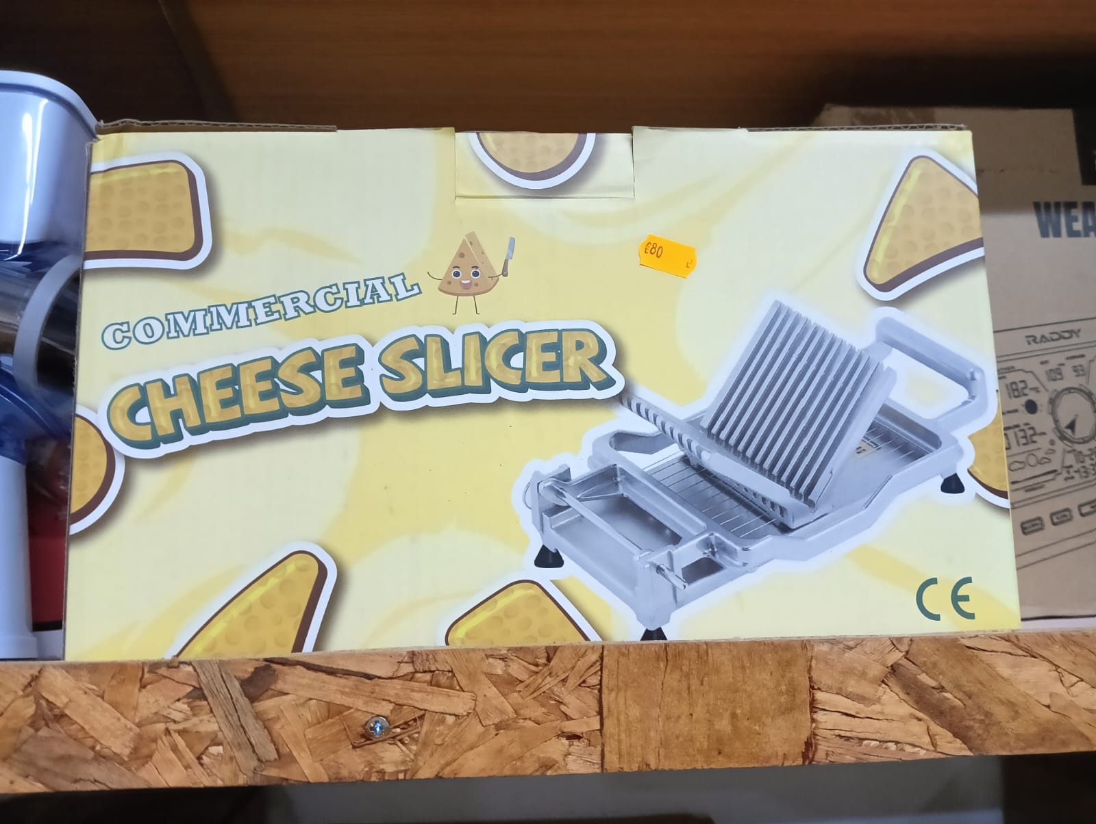 Commercial Cheese Slicer,1cm&2cm Stainless Steel Wire Cheese Cutter Butter Cutting Board Machine,Blade Replaceable Bread/Toast Cutter Kitchen Cooking Baking Tools - Image 2