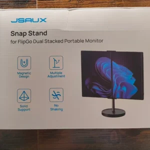 JSAUX Upgrade Snap Magnetic Stand FlipGo 16" & 13.5" & 15.6" Lite Portable Monitor Dual Screen