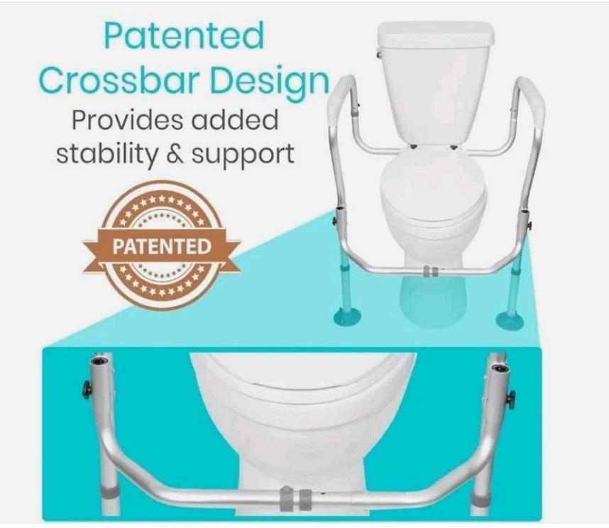 DePango Toilet Safety Rails, Adjustable Handicap Toilet Seat - Image 11