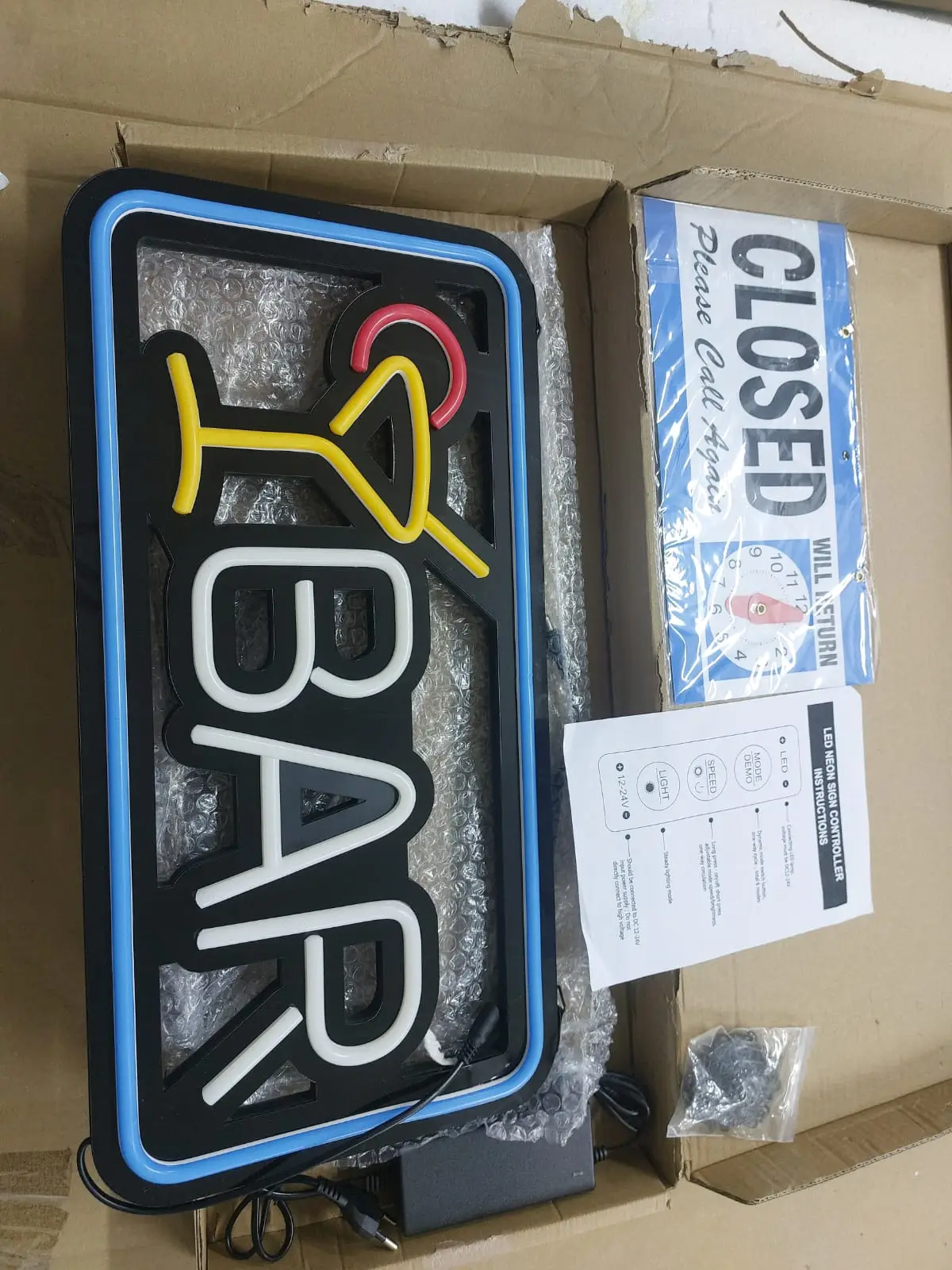 Neon Bar Cocktail Signs, Premium Acrylic Bar Neon Signs for Wall Decor, Bright LED Bar Sign, USB Powered Bar Neon Lights with Switch, Bar Signs for Home Bar, Bistro, Party, Club, Door (White) - Image 8