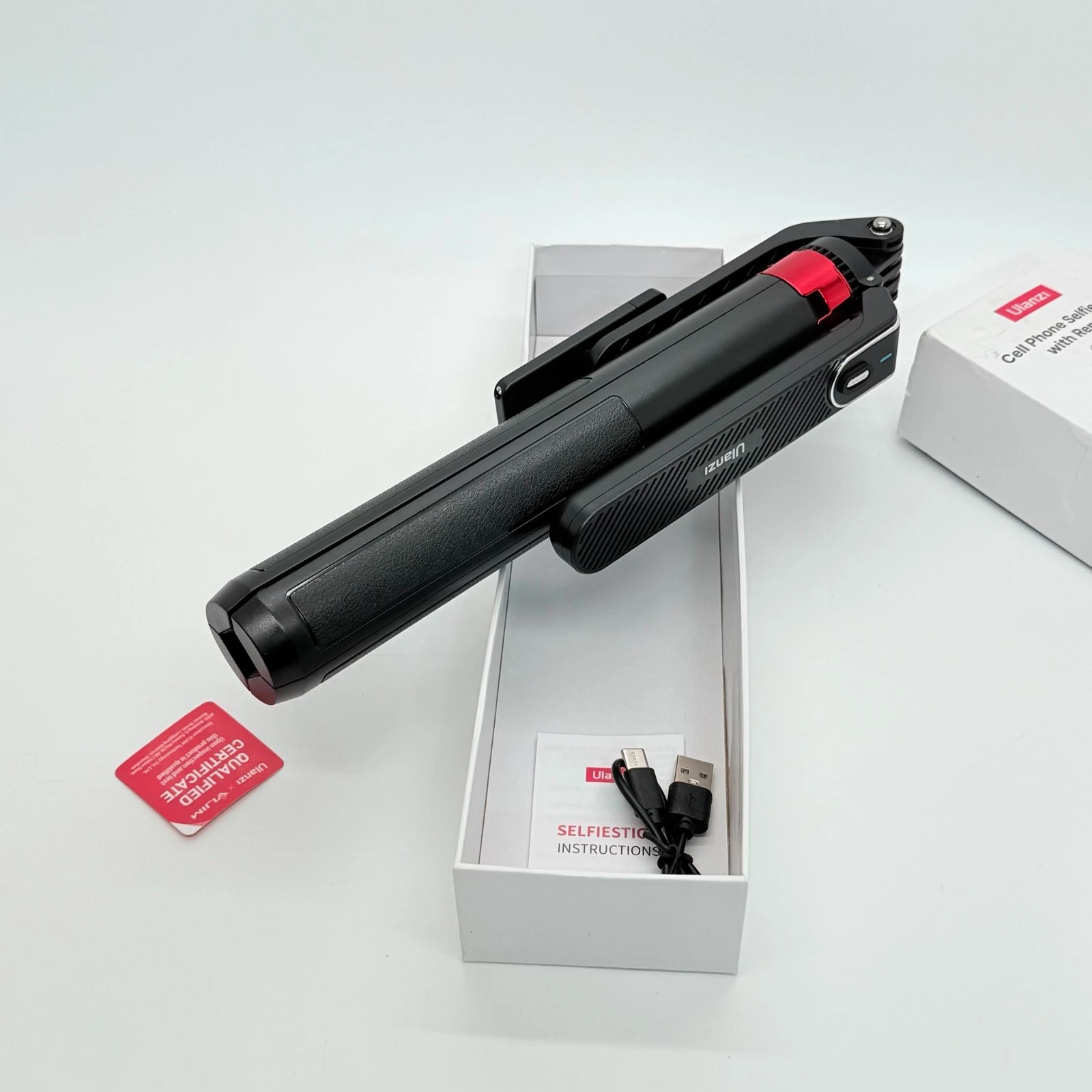 1.8M Ulanzi M013GBB1 MA09 Selfie Stick for Smartphones and GoPro (with Bluetooth Remote Control) - Image 4